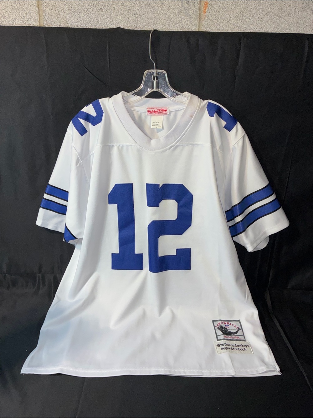 Vintage Mitchell & Ness 1972 Roger Staubach Throwback Football Jersey